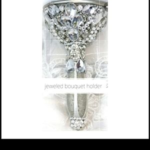 Rare! Jeweled bouquet holder brand new with tag